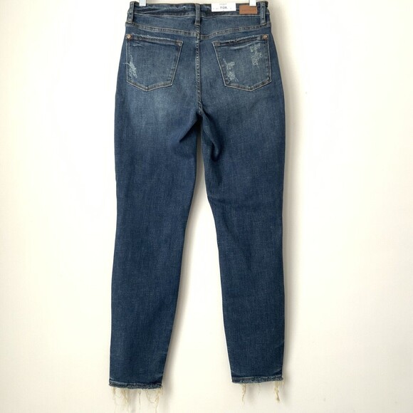 Judy Blue Home Along Mid Rise Relaxed Fit Jeans Distressed 28 - Picture 2 of 9